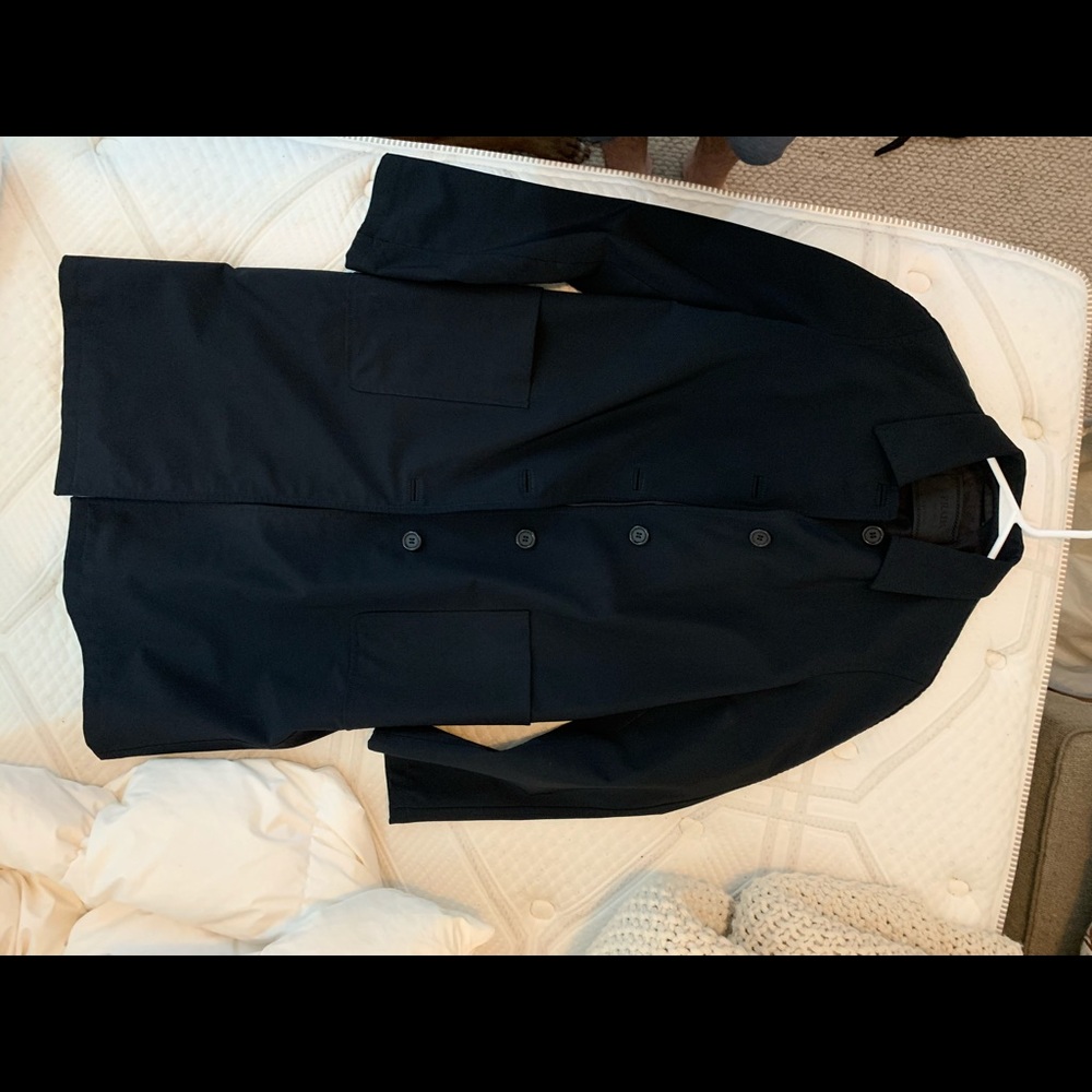 Black Prada trench coat